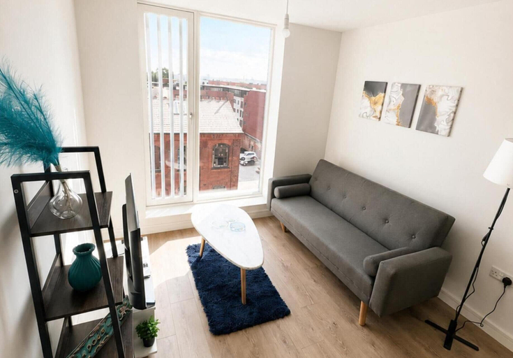 Living area, Central Birmingham 1-bed Apartment, Sleeps 2, Birmingham