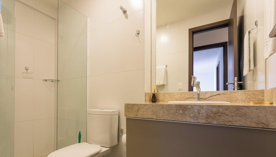 Bathroom 4, Heron Marinho By 1/4 UmQuarto | Flat Completo | Parque do Povo, Campina Grande