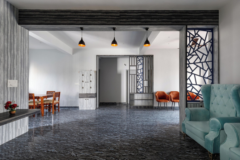 Living area 3, Indigo Studio by Jadecaps 1bhk New Town Kolkata, North 24 Parganas