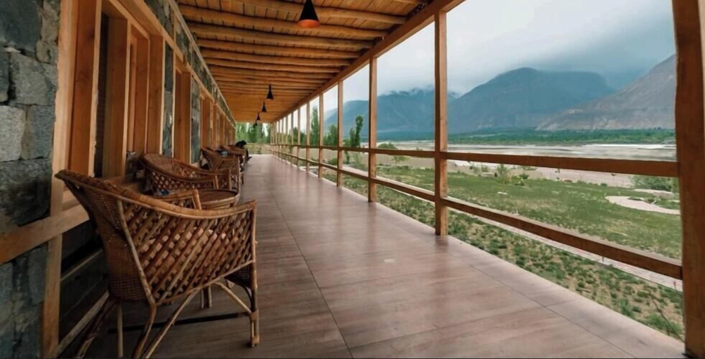 Terrace/patio, IFQ River view Shigar, Northern Areas