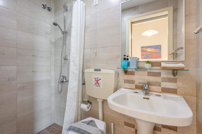 Bathroom, Rania Studio with sea view, Crete