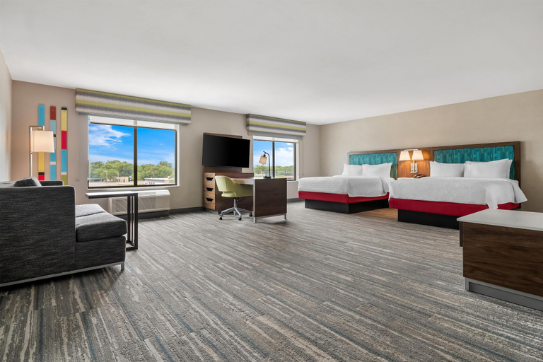 Bedroom 3, Hampton Inn & Suites Pekin Peoria Area, Tazewell