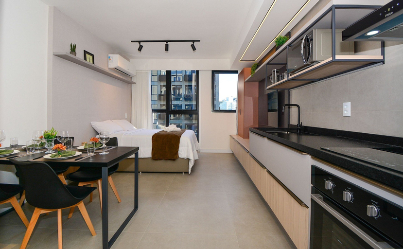 Private kitchen 4, Studio em frente a UFSC e HU - 504R, Florianopolis