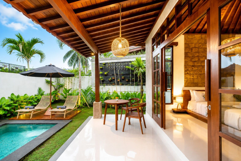 Outdoor dining, Kecak Bali Villa, Gianyar