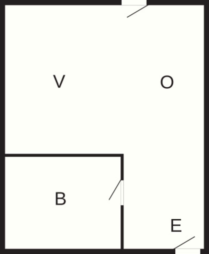 Floor plan, 2 Person Holiday Park Home in Burseryd, Gislaved