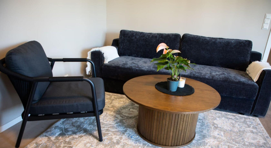 Living room 3, Charming Sørenga Apartment Waterfront Views & City Comfort, Oslo
