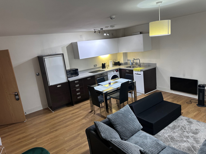 Living area, Apartment Sleeps 4 With Parking, Birmingham
