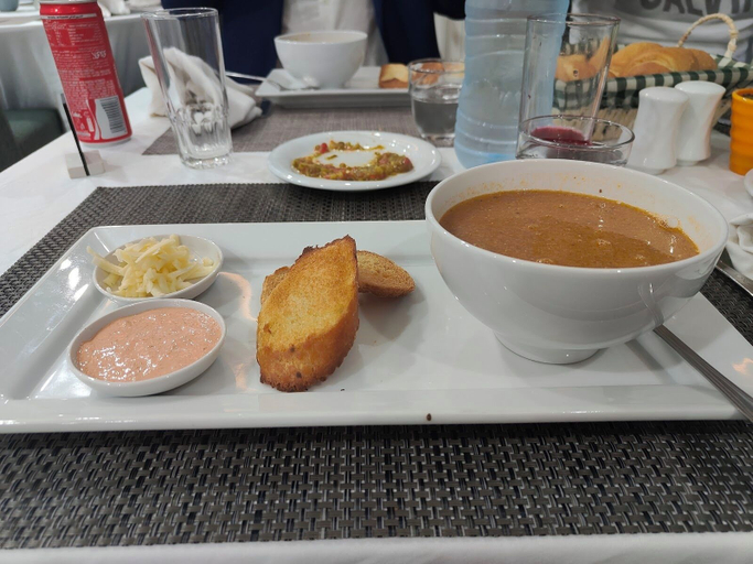 Breakfast meal, Hotel Du Lac Vert, Bejaia