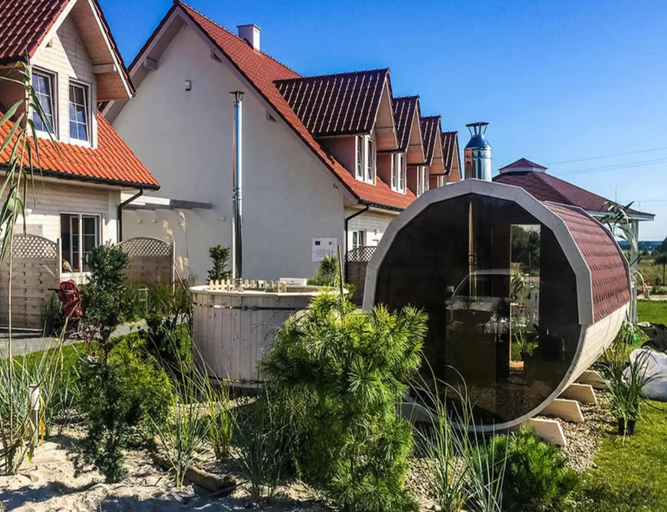Property grounds 2, Luxury Holiday Home With Terrace, Sauna, Jacuzzi, Gryfice