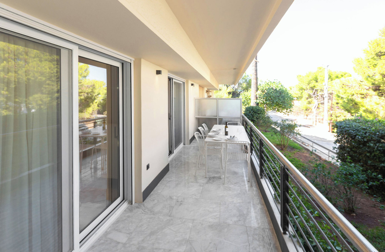 Balcony view, Chic Athenian Riviera Retreat in Vari, Attica