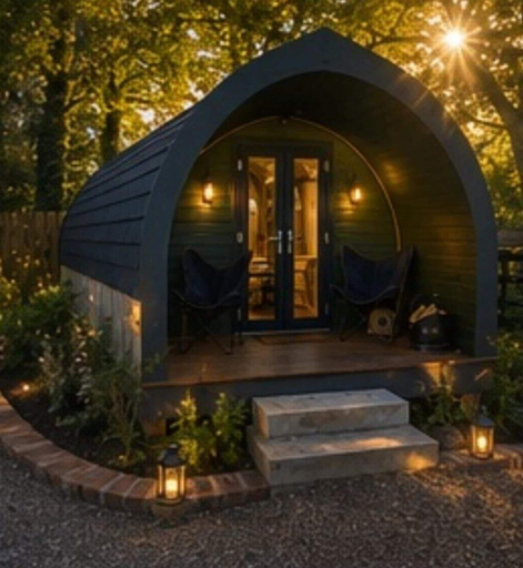 Exterior detail, Cabin Sleeps 2 with Enclosed Garden, Lincolnshire