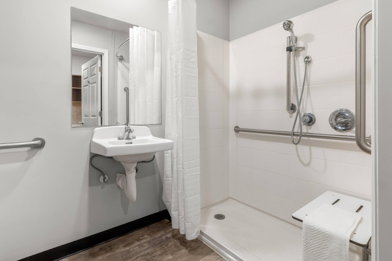 Bathroom 4, WoodSpring Suites Atlanta Airport, Atlanta