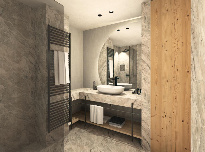 Bathroom 3, Nature Hotel Delta, Bolzano