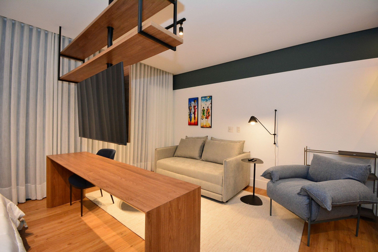 Living area 2, Studio Sofisticado e Moderno - CEN013, Florianopolis