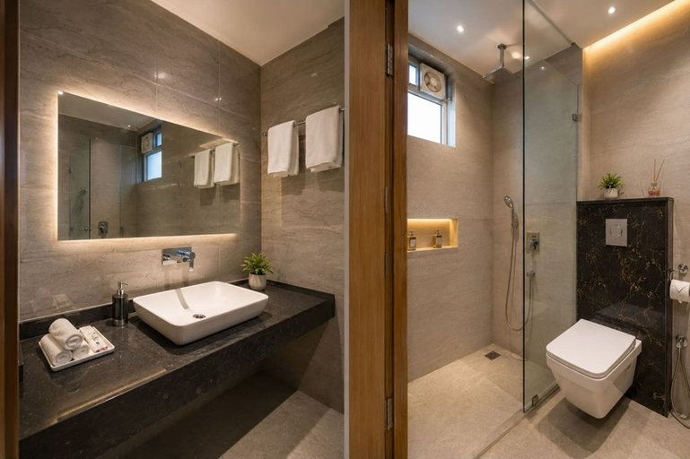 Bathroom 3, Hotel Salt and Rove Near Delhi Airport, Delhi