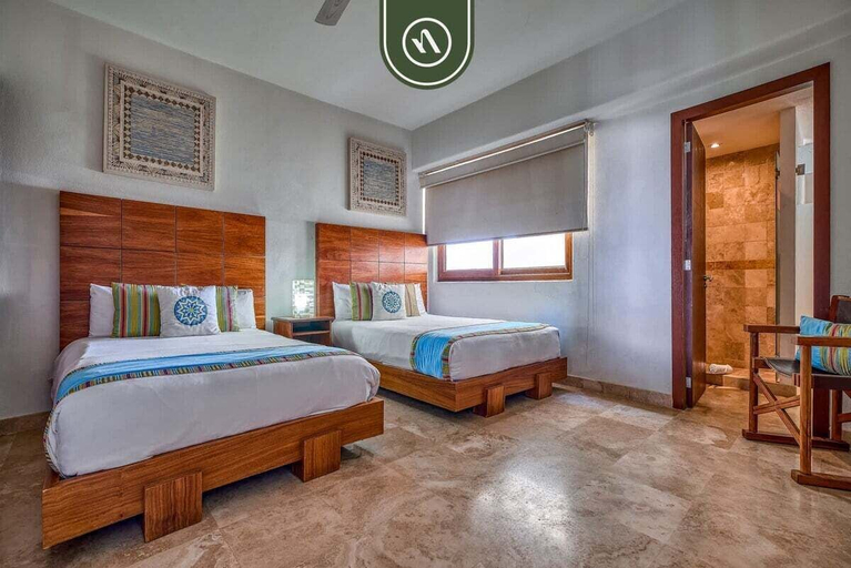 Room 3, B Nayar 3BR Sanctuary: Private Balcony, Full Kitchen & Steps to La Cruz Marina, Compostela