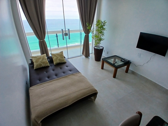 Room 5, SHB - Vista incrível  e Pé na Areia, Guarujá