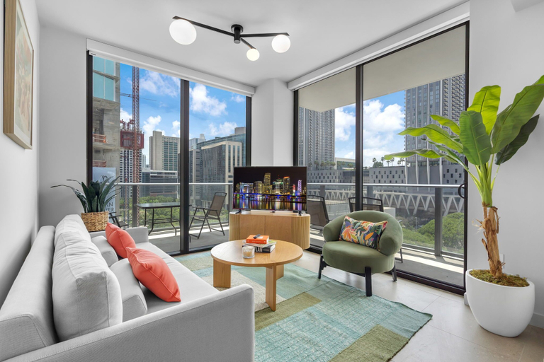 Living area 2, The Crosby Miami Worldcenter, Miami-Dade