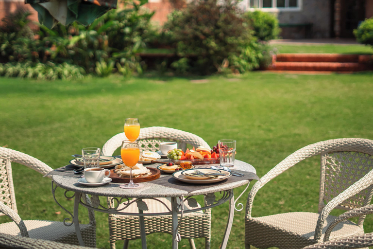 Outdoor dining, The Homestead, Udham Singh Nagar