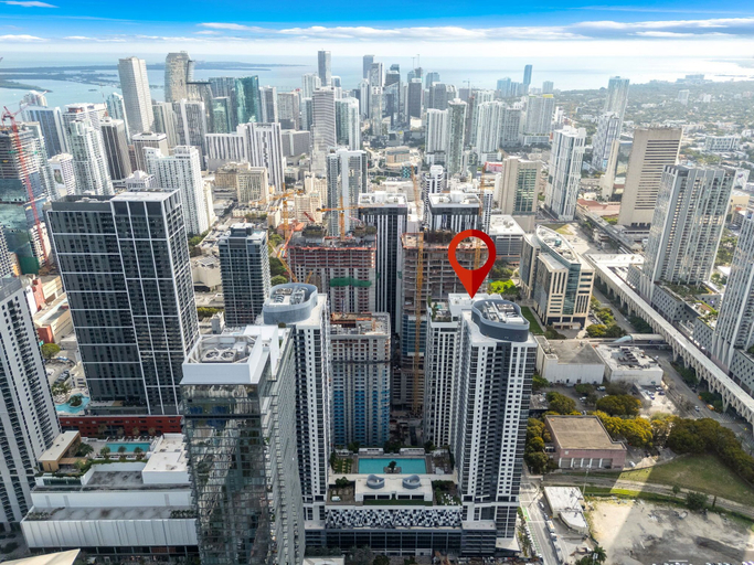 Aerial view 5, The Crosby Miami Worldcenter, Miami-Dade