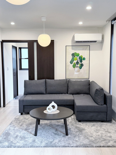 Living area 3, Modern Japanese House Near Ozu Station By Restavio, Kikuyō