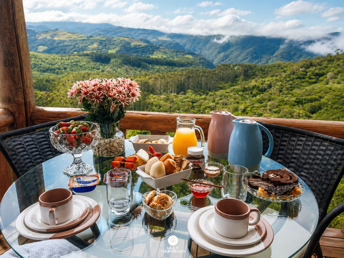Outdoor dining, Cabanas do Perau - Alfredo Wagner-SC, Alfredo Wagner