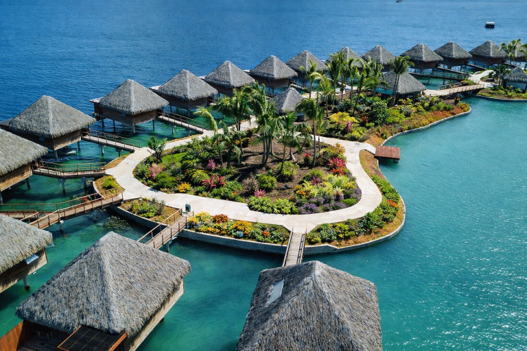 Aerial view 3, Bloody Mary's Hotel, Bora Bora