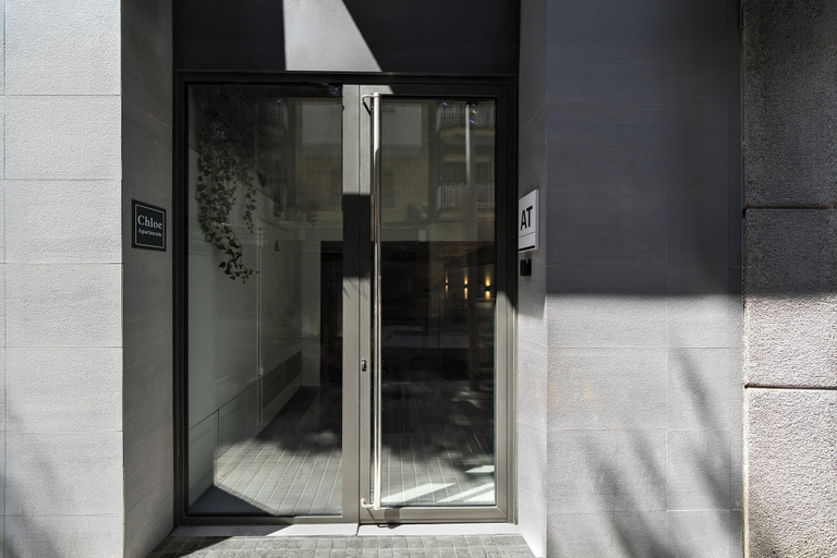 Exterior detail, Chloe Habitat Apartments, Barcelona