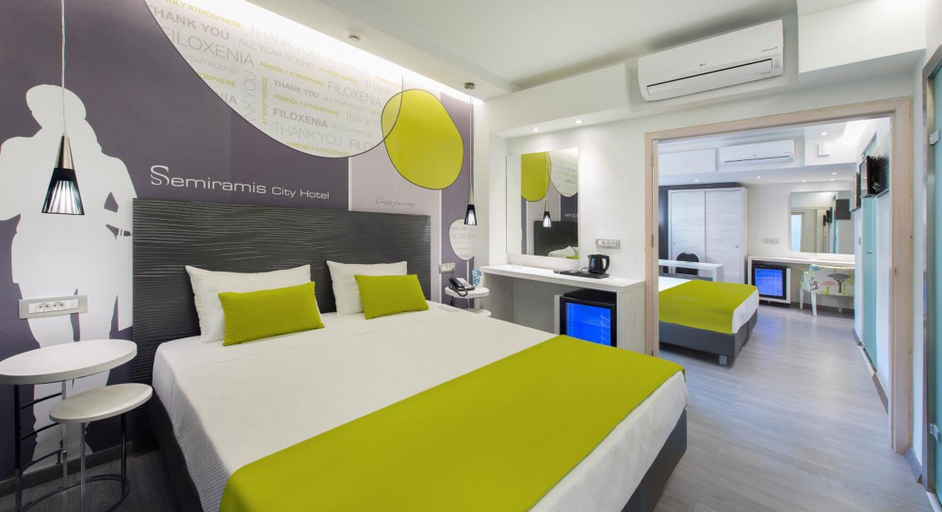 Bedroom 3, Semiramis City Hotel, South Aegean
