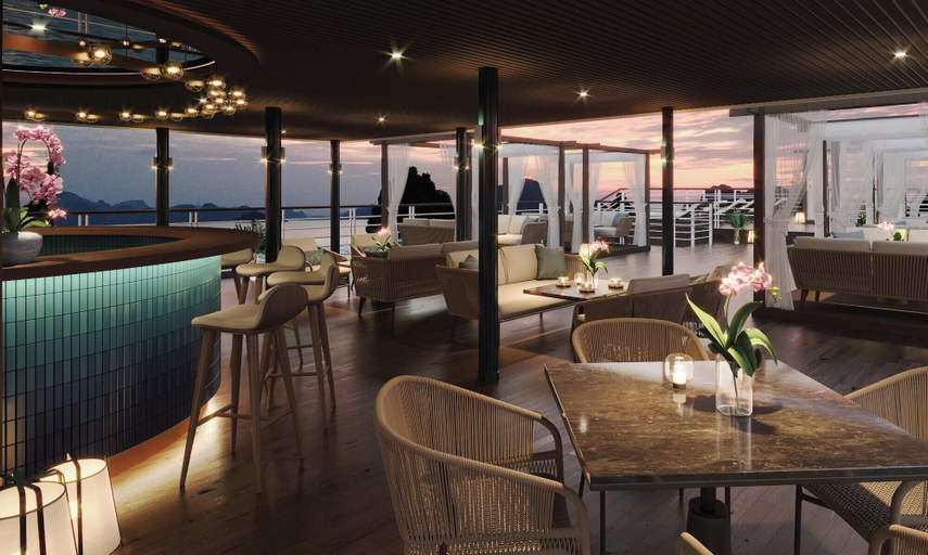 Outdoor dining 2, Orchid Luxury Cruise, Hạ Long