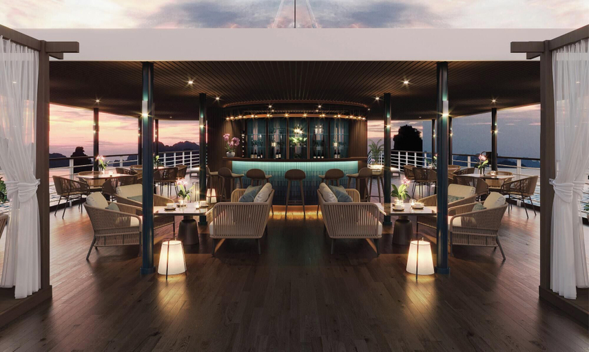 Outdoor dining 5, Orchid Luxury Cruise, Hạ Long