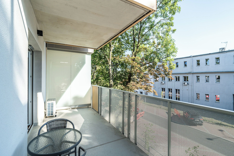 Balcony, RentPlanet - Apartament Barbary, Katowice City