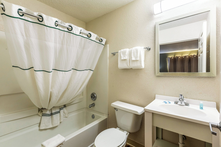 Bathroom 5, HomeTowne Studios By Red Roof Gainesville, GA, Hall