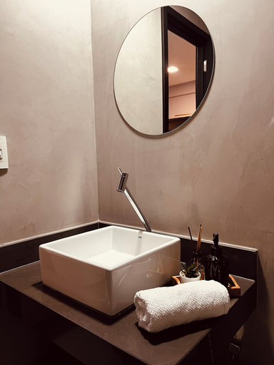 Bathroom, Studio Beira Mar do Bessa, João Pessoa