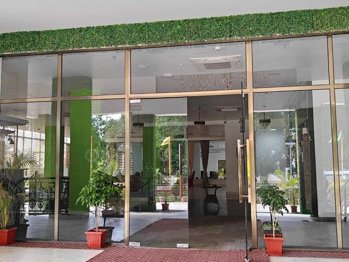 Exterior detail, Inventree Hotel The Monarch Bagalur, Bangalore