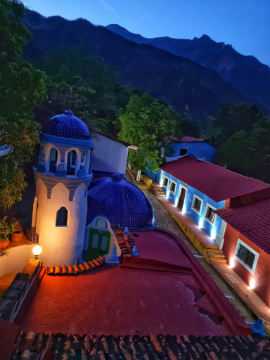 View from room, Copper Canyon Riverside Lodge, Batopilas