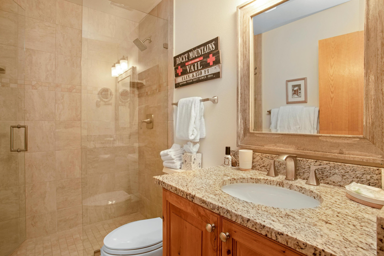 Bathroom 4, Snow Fox 201, 2BD Modern Vail Condo, Eagle