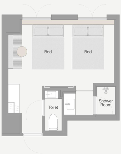 Room 2, BASE LAYER HOTEL KOBE SANNOMIYA, Kobe