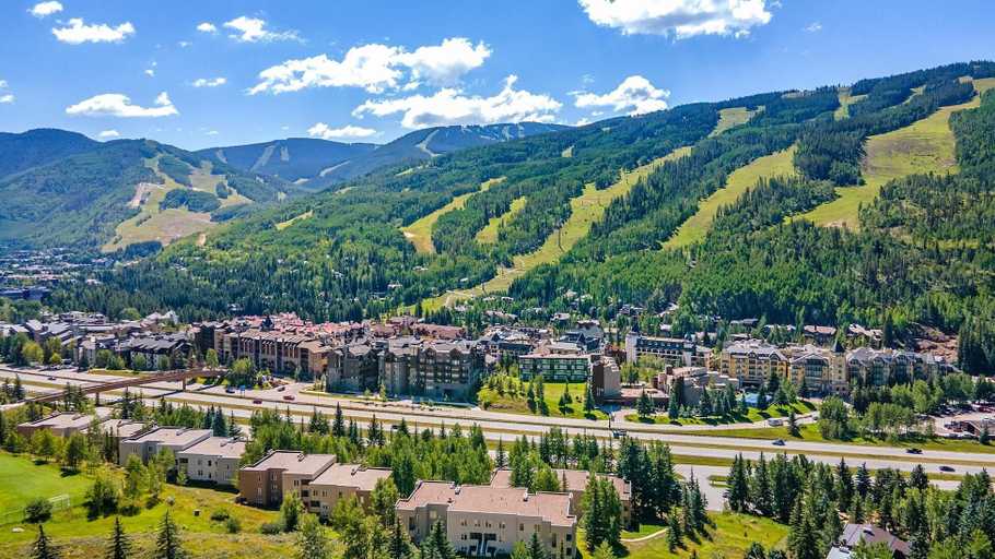 Aerial view, Sun Vail 21b, 3BD Condo With Vail Mountain Views, Eagle