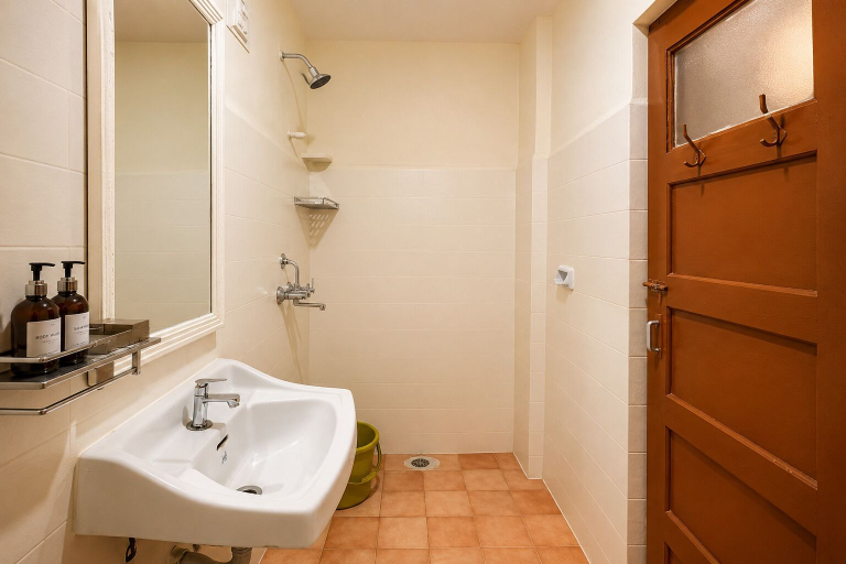 Bathroom 4, Holiday Beach Resort, North Goa