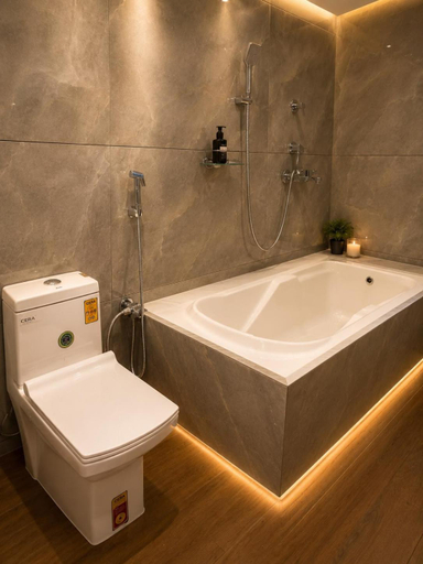 Bathroom 3, Hotel LV Grand, Wardha