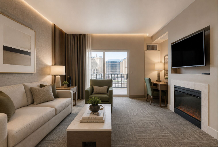 Living area 2, Executive Suite Balcony Platinum Hotel, Clark