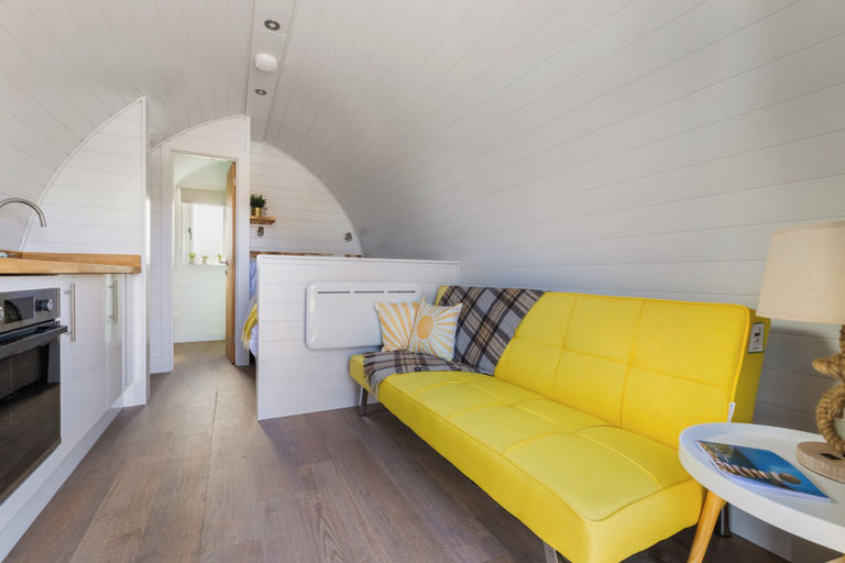 Living area, The Macallan Pod - Luxury Glamping, Moray