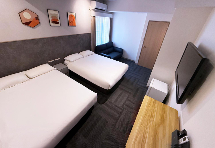 Bedroom 2, Hotel Arashi Shinsaibashi No002, Osaka