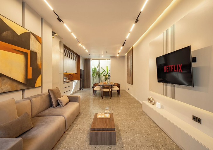 Living area 3, Elegant 2BR Private Pool Villa Umalas, Badung