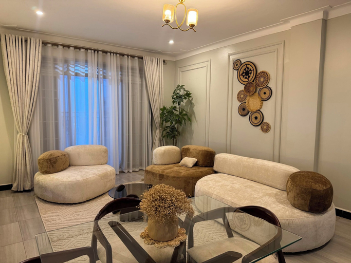 Living area, Naperville Apartments Premium, Kampala