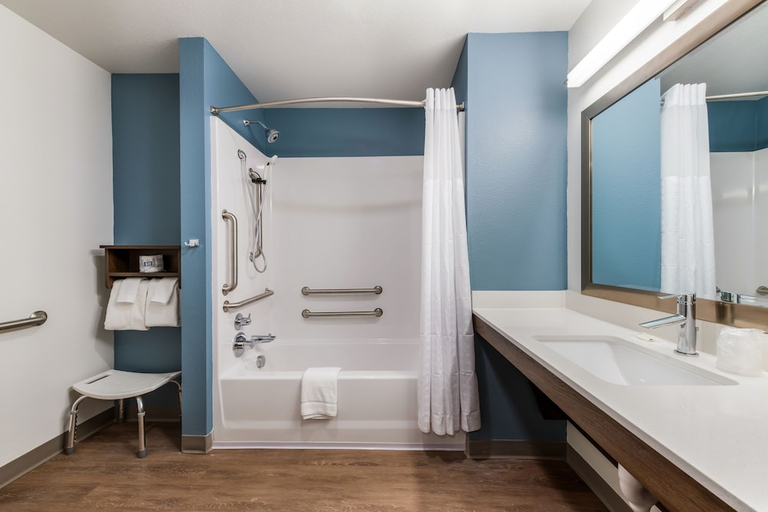 Bathroom 4, WoodSpring Suites Austin South Central I-35, Travis