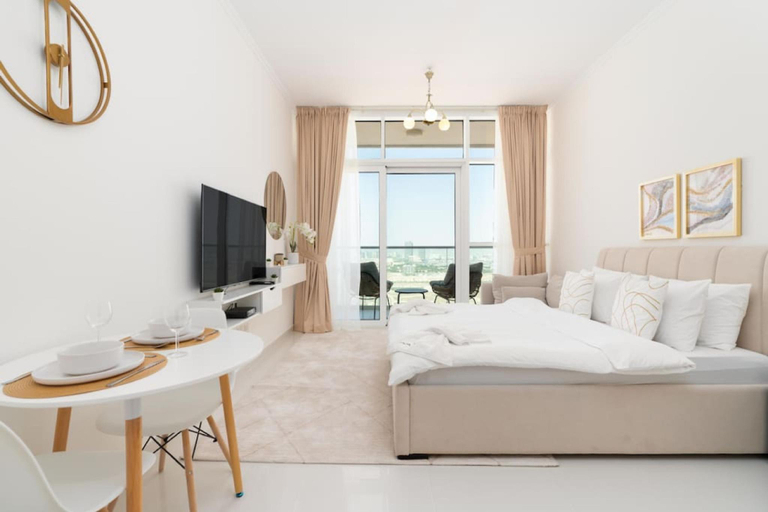 Bedroom 2, Elegant Studio at Damac Hills Carson B, Dubai