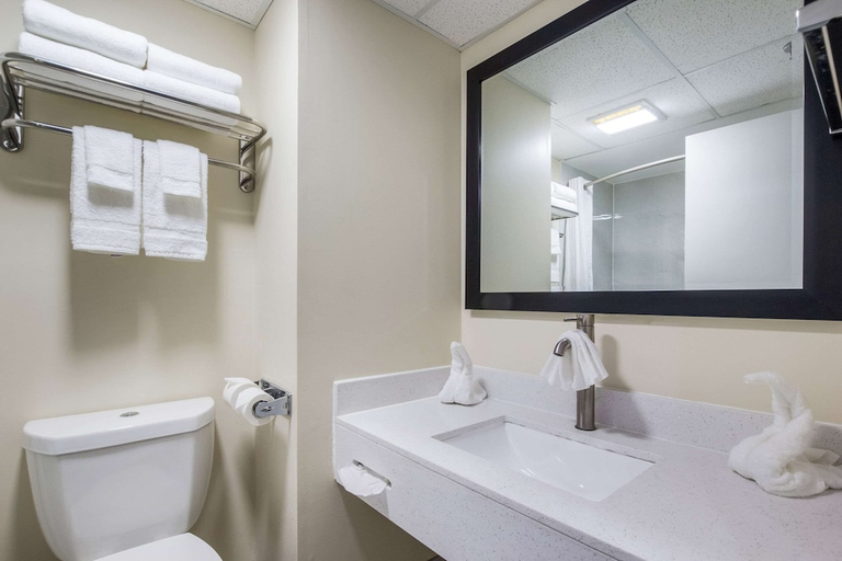 Bathroom 5, Quality Inn Grayville, White