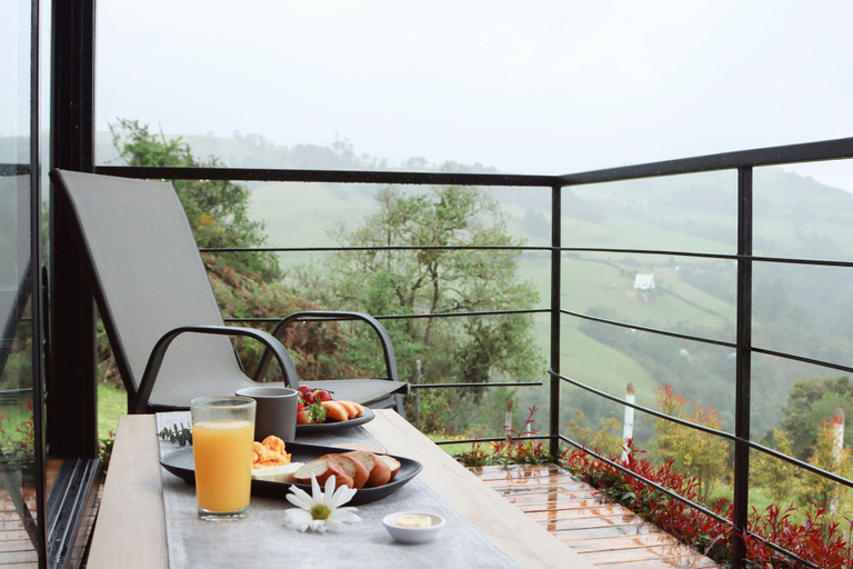 In-room dining, Eco Cabañas El Abuelo, La Calera